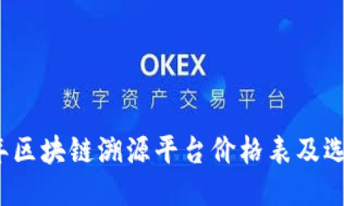 2023年区块链溯源平台价格表及选购指南