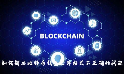 如何解决比特币钱包文件格式不正确的问题